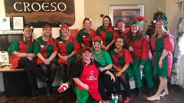 Bedwas care home supports Alzheimer’s Society on Elf Day 2019
